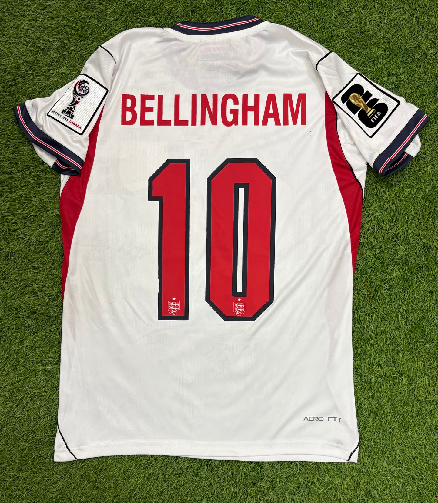 England Home Worldcup 2026 Player Version Logos (half sleeves)