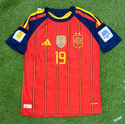 Spain Home worldcup 2026 shirt Embroidered logos