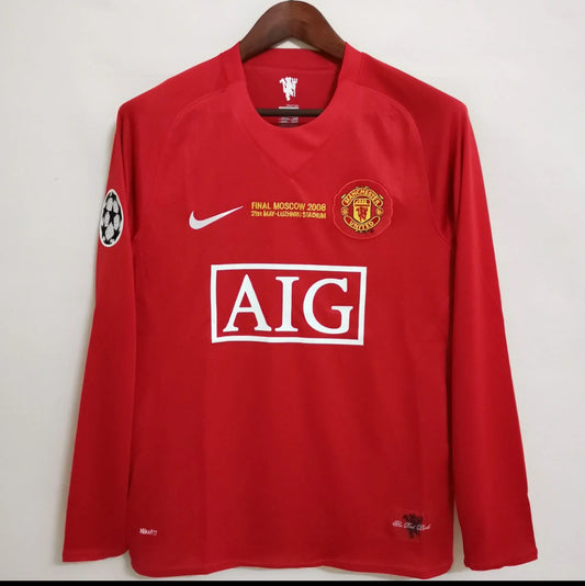 Full Sleeves Manchester United Ronaldo Home Shirt 2008
