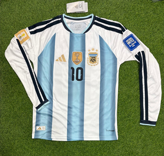 Argentina Home worldcup 2026 Embroidered logos (full sleeves)