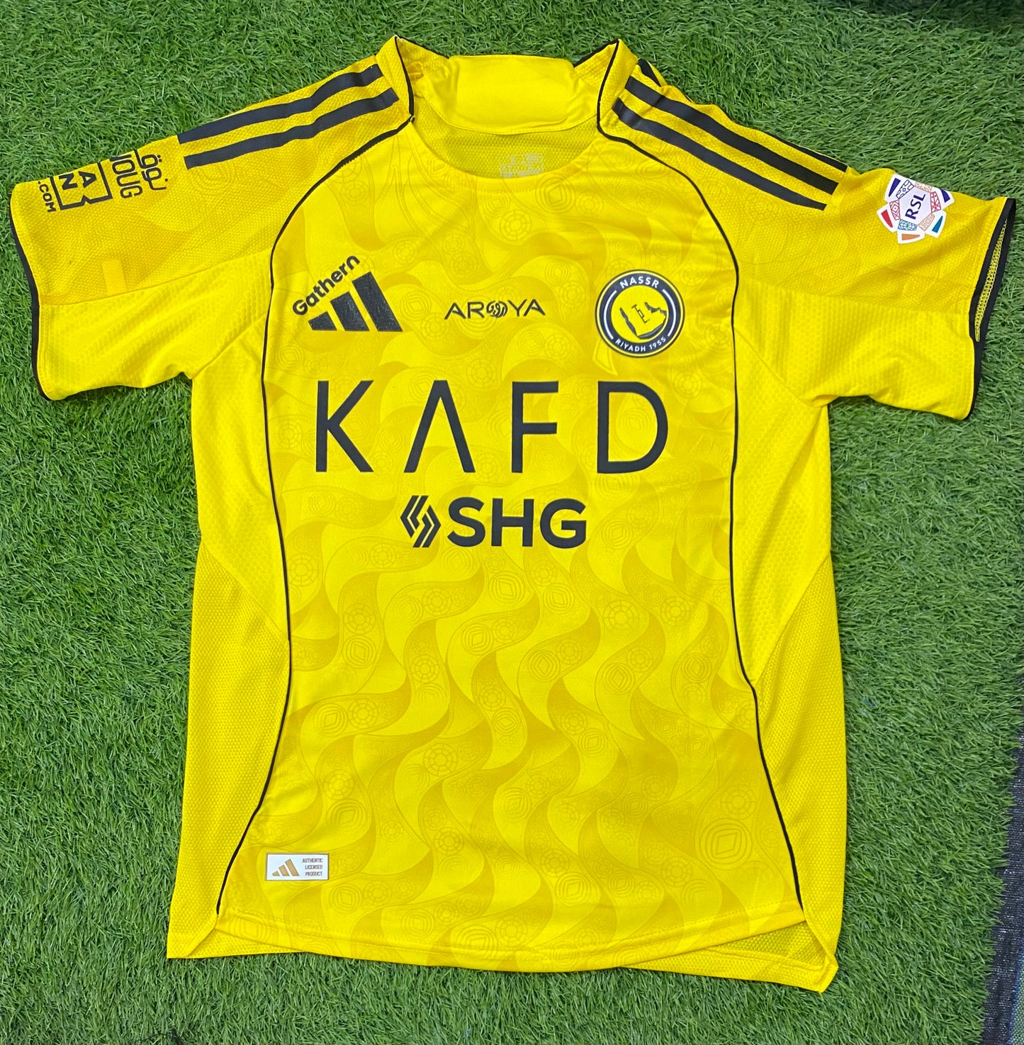 Al Nassar Home Ronaldo # 7 25/26 (Player version logos) Half sleeves