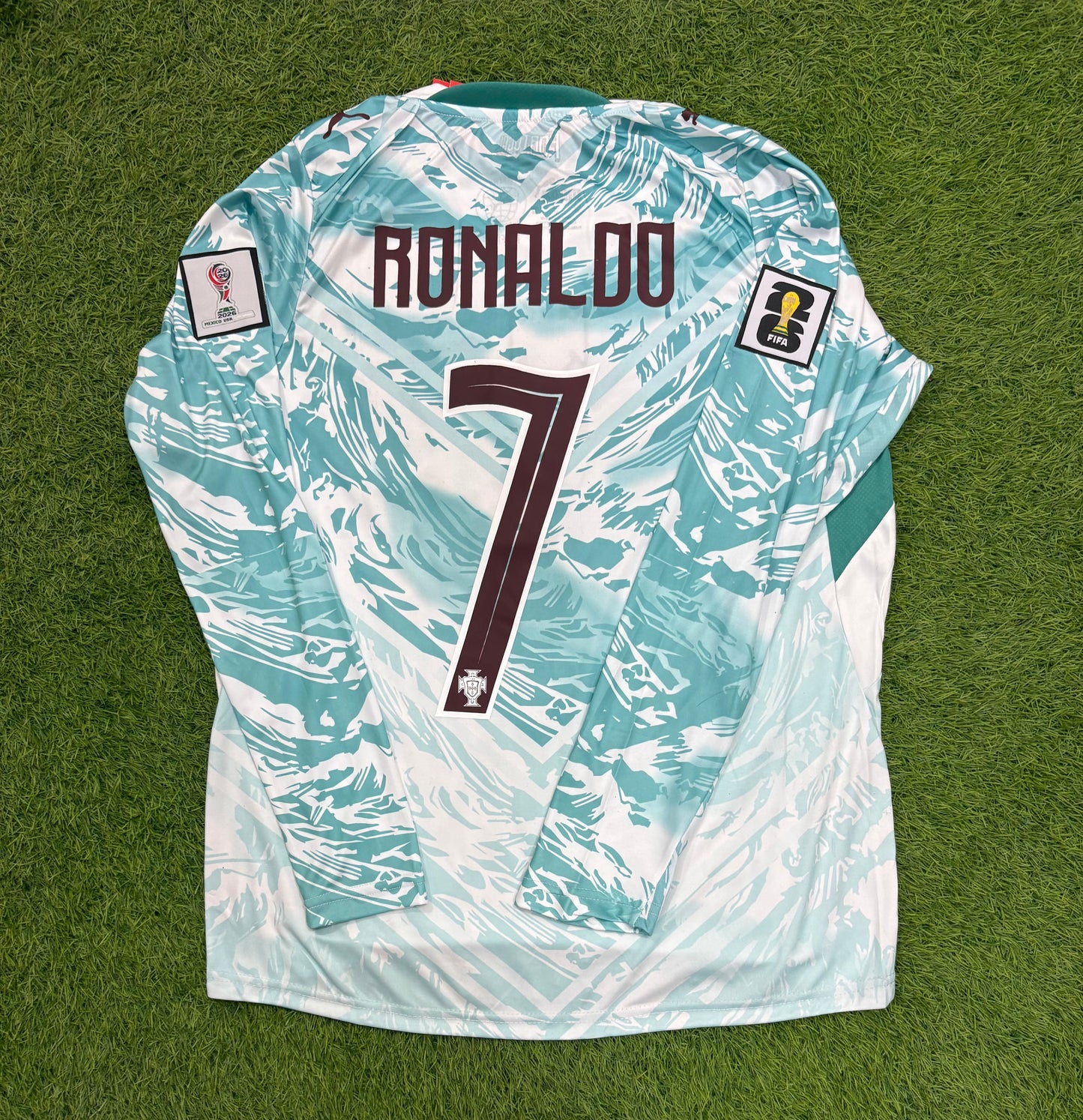 Portugal away worldcup 2026 shirt Embroidered logos (full sleeves)