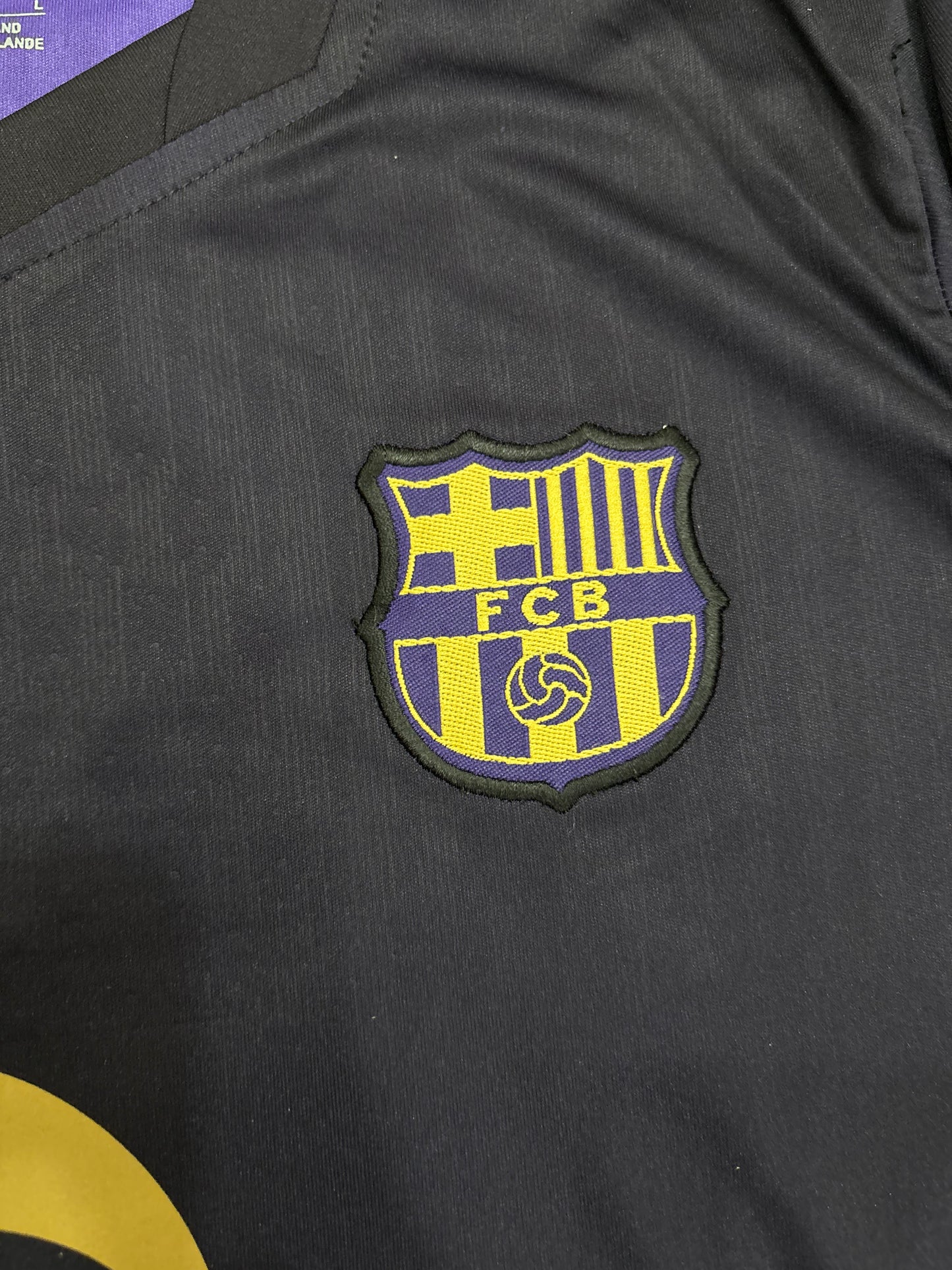 Barcelona away shirt 26/27 embroidered logos (half sleeves)