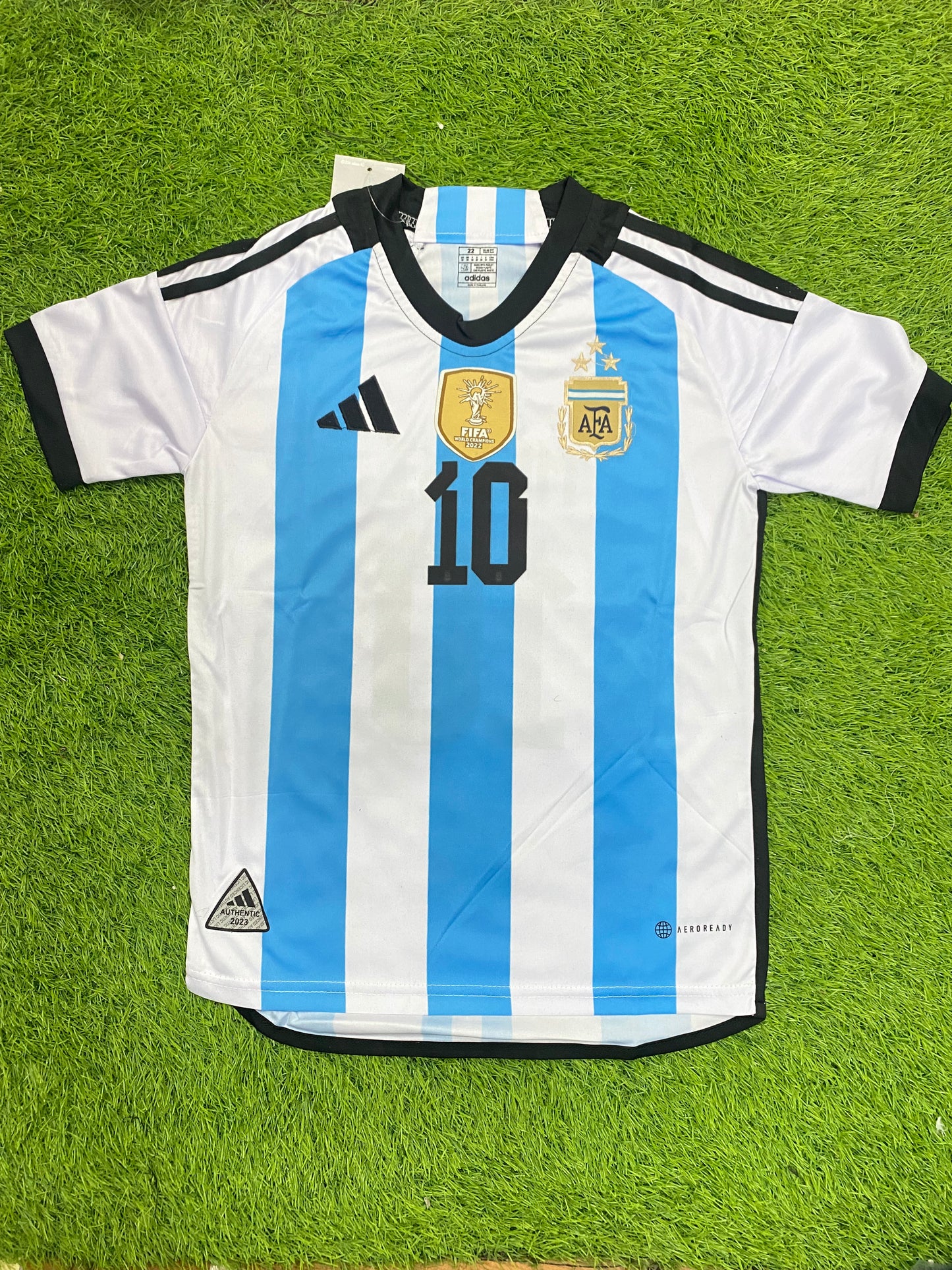Kids Argentina World Cup Winners Messi #10 22/23