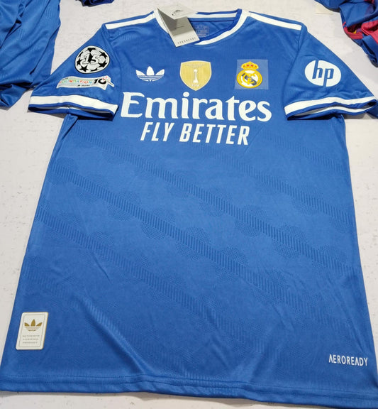 Real Madrid Third 25/26 Player version logos