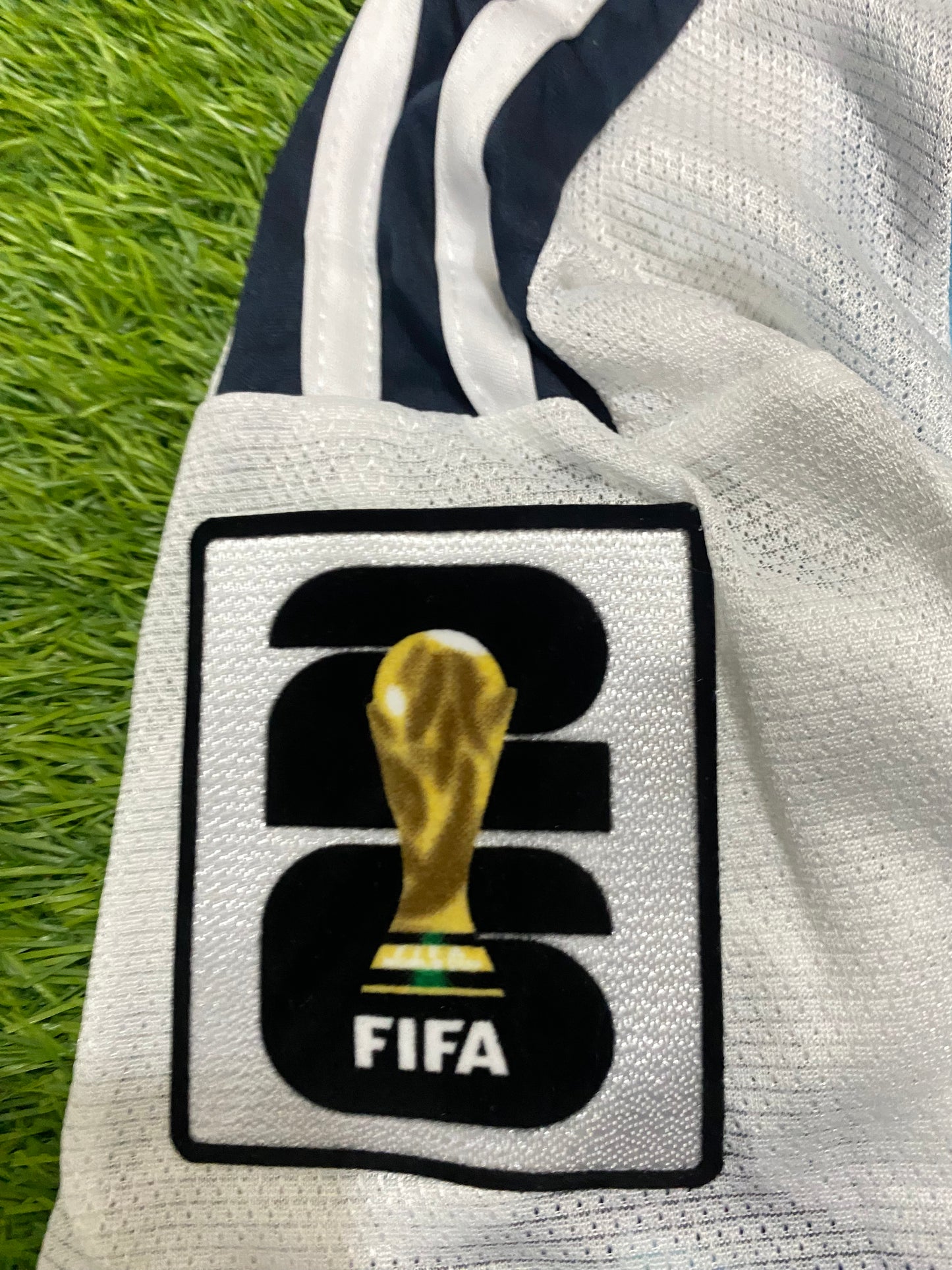 Argentina Home Worldcup 2026 Player Version Logos (half sleeves)
