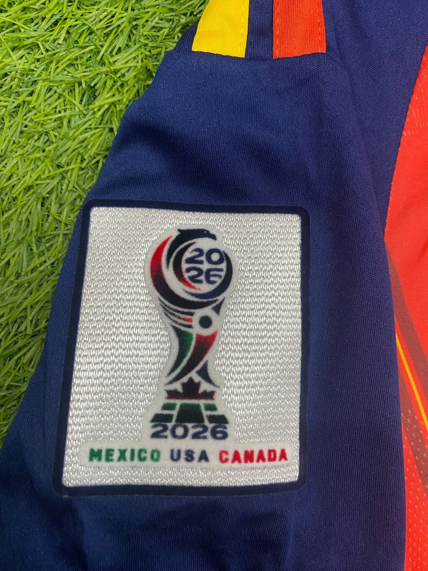 Spain Home Worldcup 2026 Player Version Logos (full sleeves)