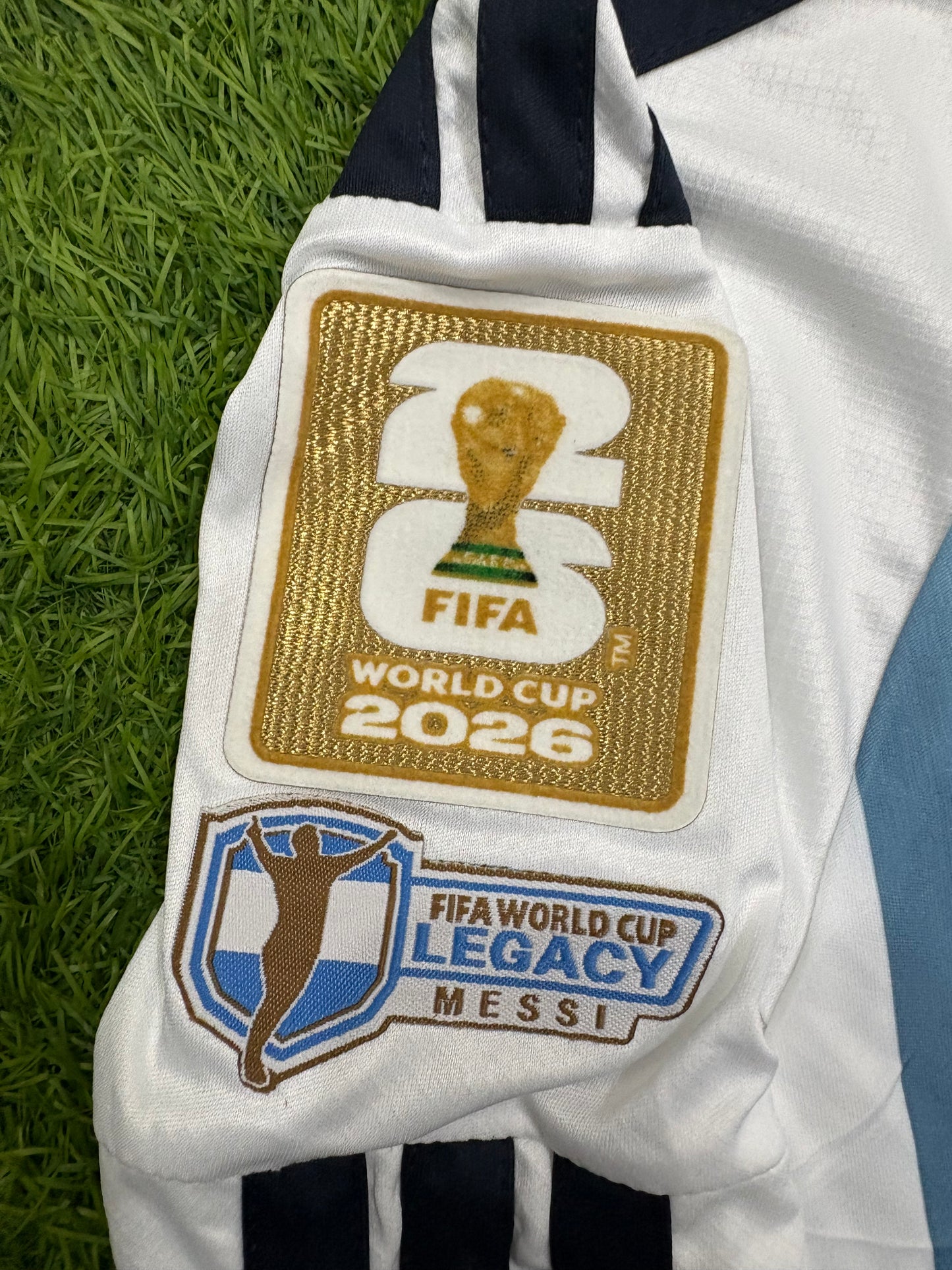 Argentina Home Worldcup 2026 Player Version Logos (full sleeves)