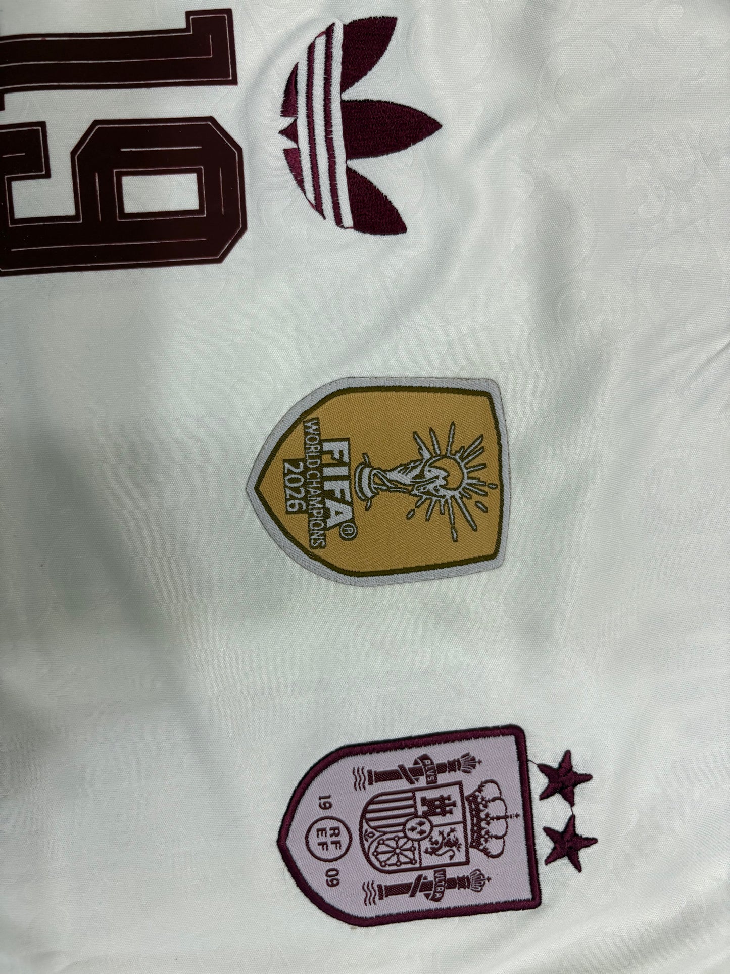 Spain Away shirt worldcup 2026 Embroidered logos