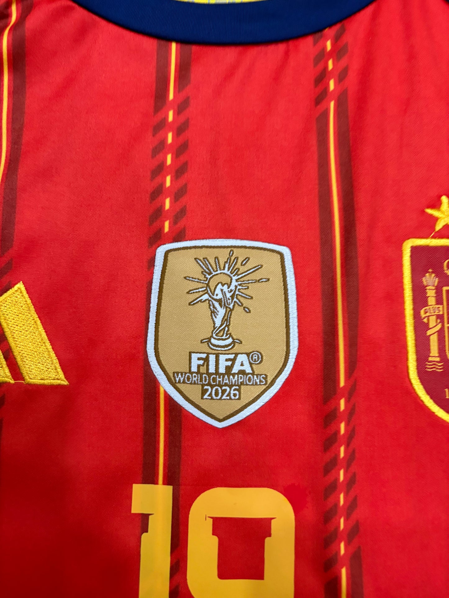 Spain Home worldcup 2026 shirt Embroidered logos