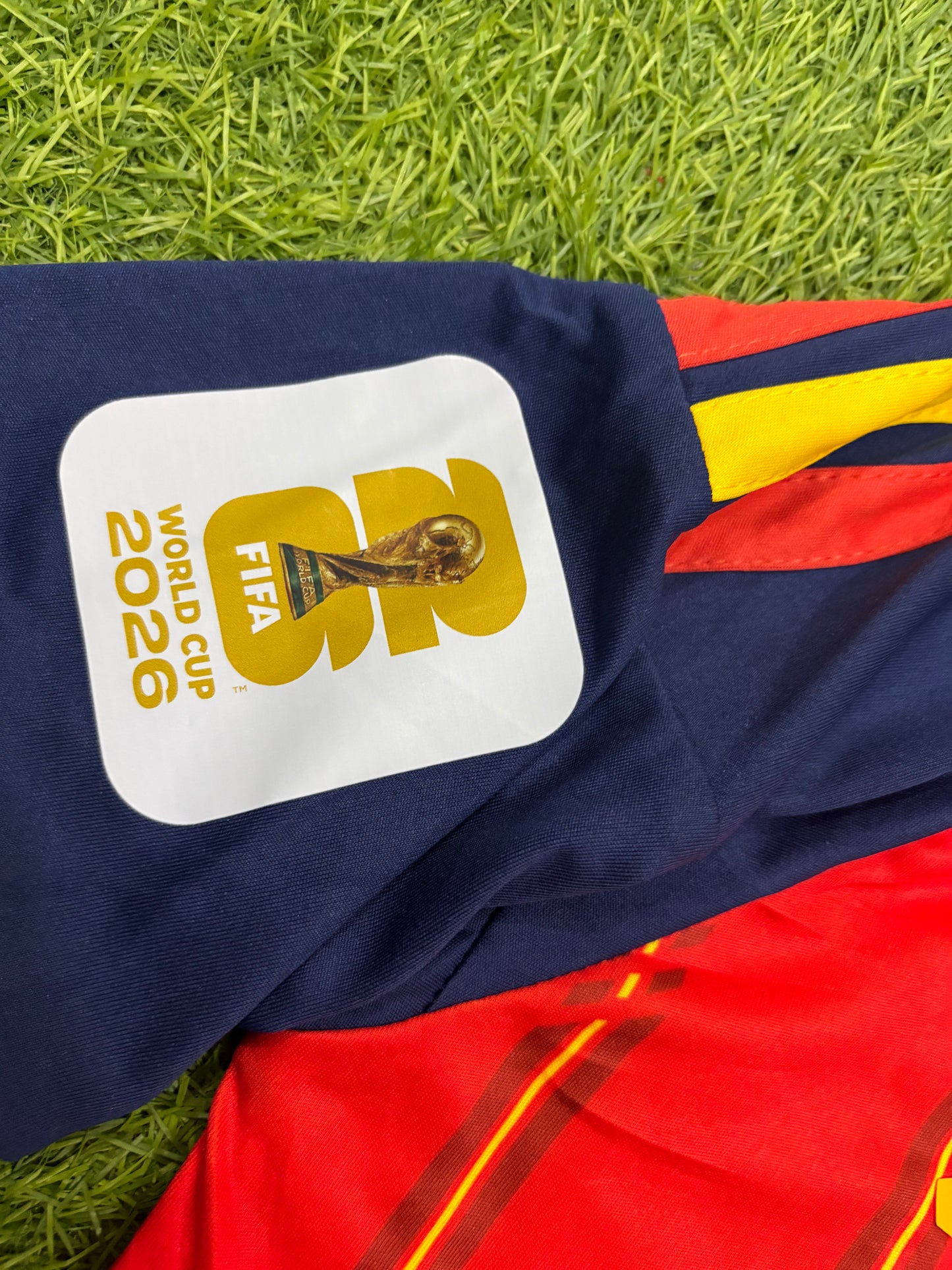 Spain Home Worldcup 2026 Player Version Logos (full sleeves)