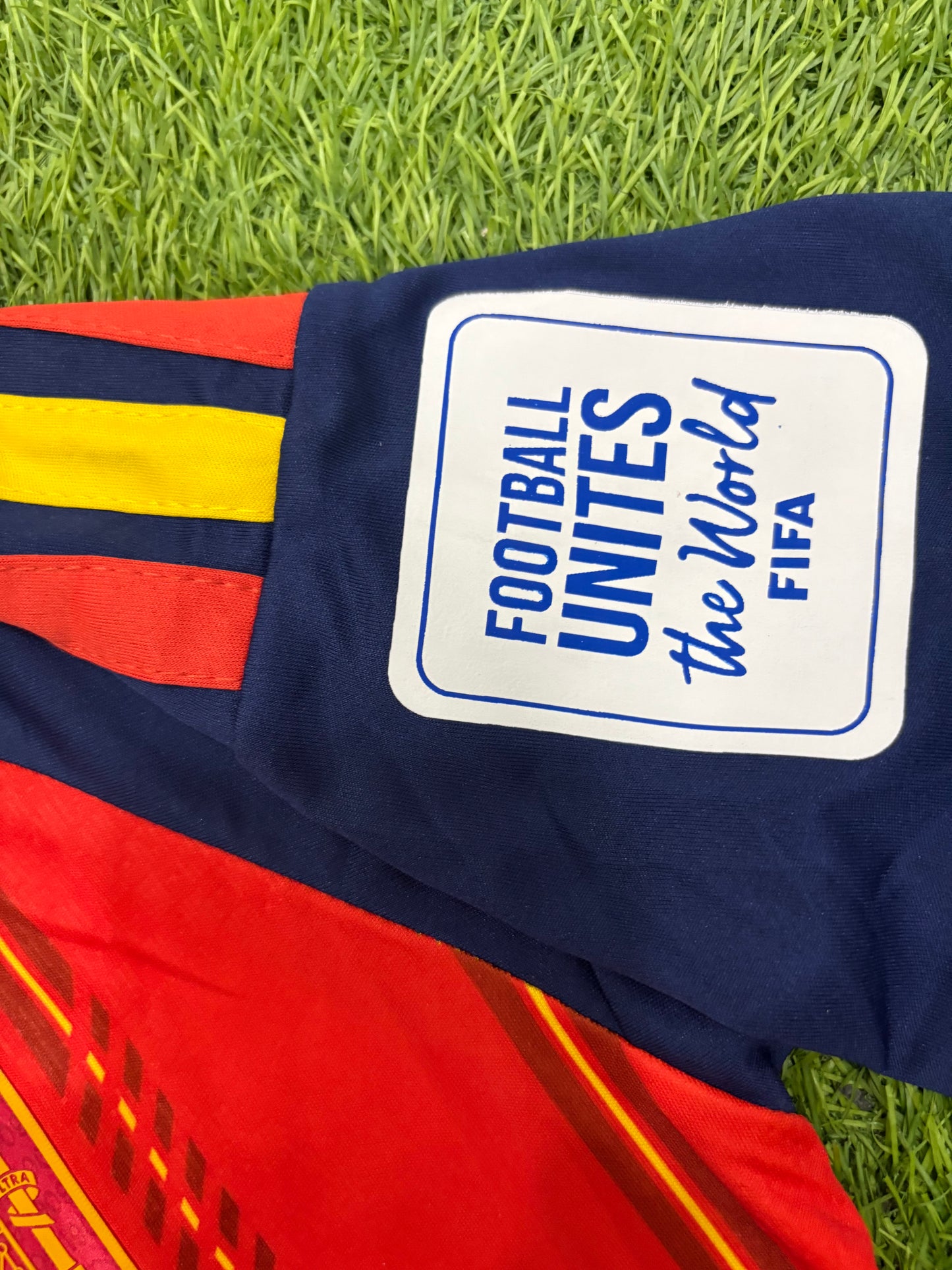Spain Home Worldcup 2026 Player Version Logos (full sleeves)