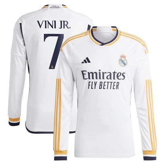 Full Sleeves Real Madrid Vini Jr. Home Shirt 23/24