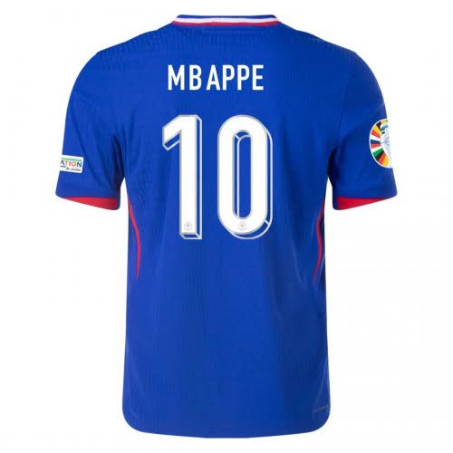 France Euro Cup Mbappe 10 Home Shirt 2024