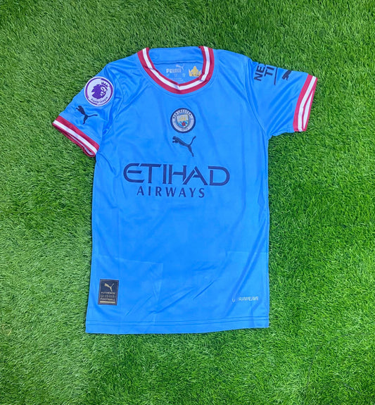 Kids Manchester City Home Shirt 22/23