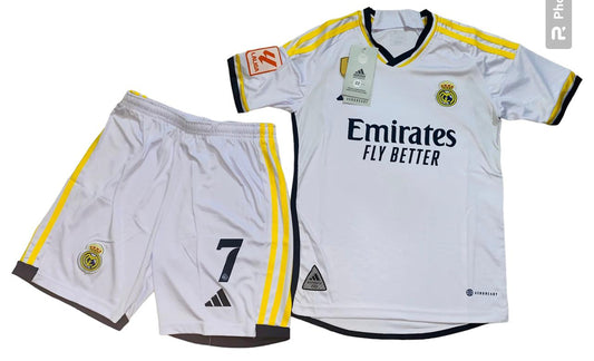 Kids Real Madrid Home Kit 23/24